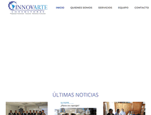 Tablet Screenshot of innovarte.cl